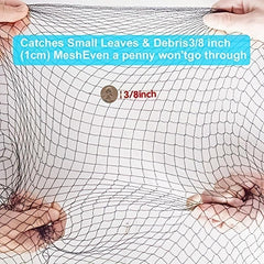 Heavy Duty Pond Net Kit 4.57x6.1m, Pool Protection Net, Skimmer Net