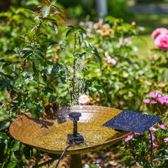 Solar Water Pump Kit with 6 Nozzles for DIY Water Feature Outdoor Fountain