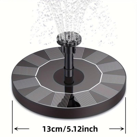 3.5W Solar Fountain For Bird Bath - Upgraded Pump with 6 Nozzles