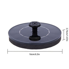 Solar Bird Bath Fountain Pump with 7 Nozzles Stand