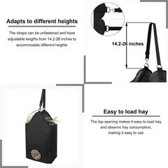 Feeding Net Bags For Farm Animals Large Feed Dried Grass Bag Cow Sheep Horse