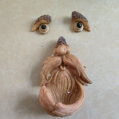 Handcrafted Resin Tree Monster Bird Feeder Decoration