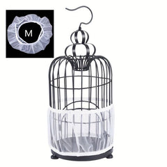 Nylon Mesh Bird Cage Cover - Soft and Airy Fabric - Seed Catcher Guard
