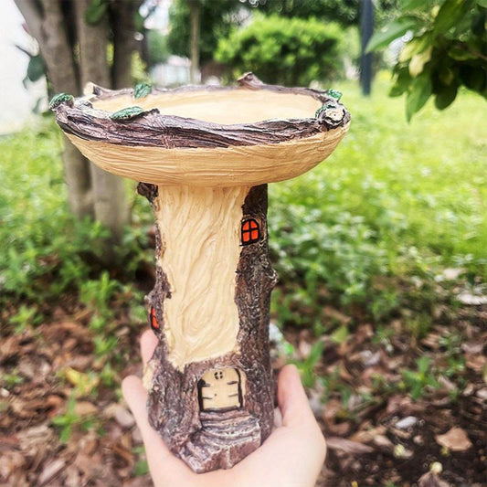 Resin Bird Bath Wild Bird Feeder Garden Decoration