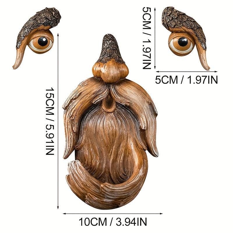 Tree Face Bird Feeder Resin Garden Decor Funny Whimsical Decorations