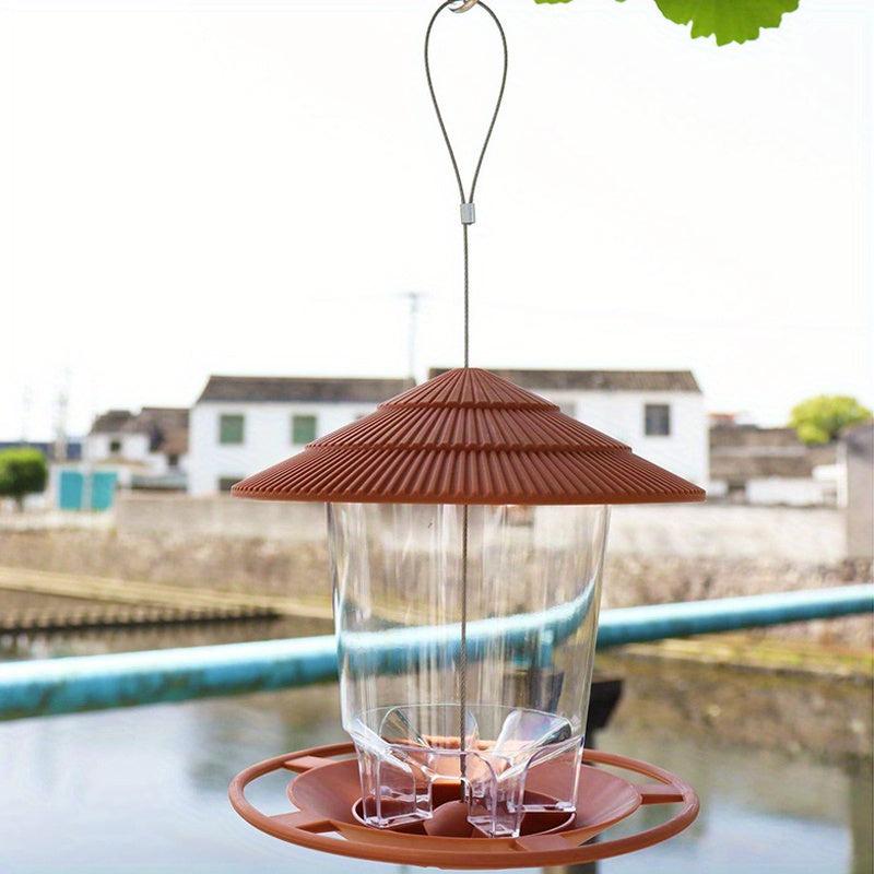 Outdoor Bird Feeder for Wild Birds - Squirrel Proof Seed Feeder for Yard