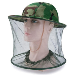 Net Mesh Face Protector Cap Insect Bee Resistance Sun Fish Hat