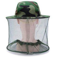 Net Mesh Face Protector Cap Insect Bee Resistance Sun Fish Hat