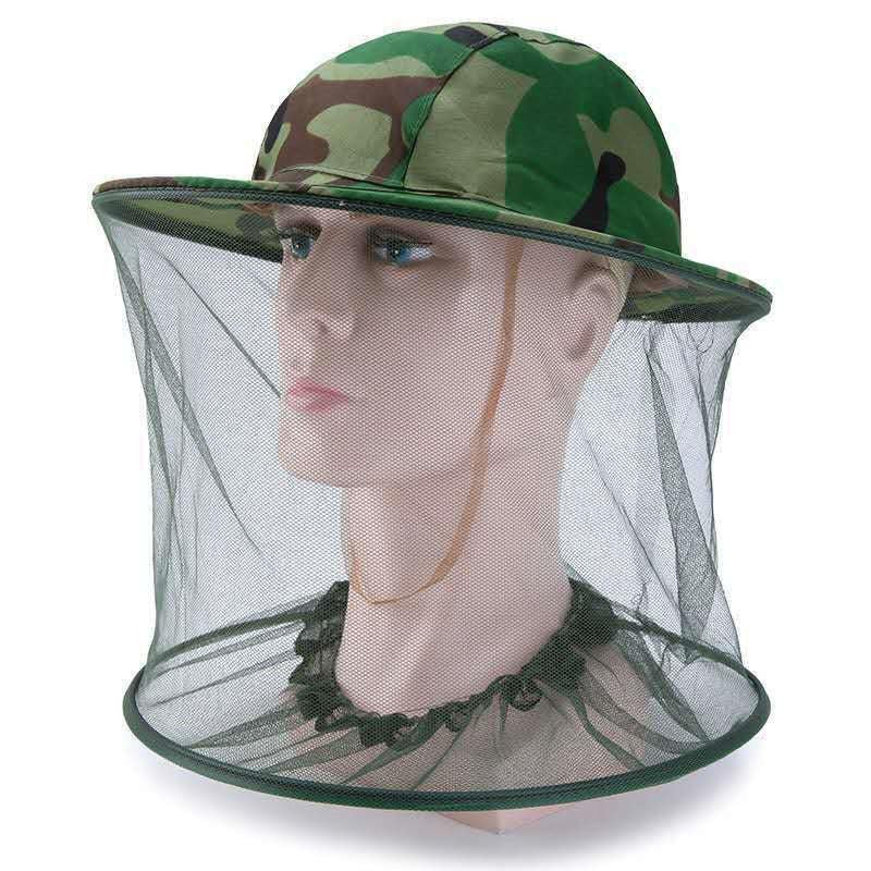 Net Mesh Face Protector Cap Insect Bee Resistance Sun Fish Hat