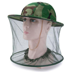 Net Mesh Face Protector Cap Insect Bee Resistance Sun Fish Hat