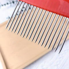 Beekeeping Uncapping Fork 18 Tines Stainless Steel Beekeeper Tool Yellow & Red