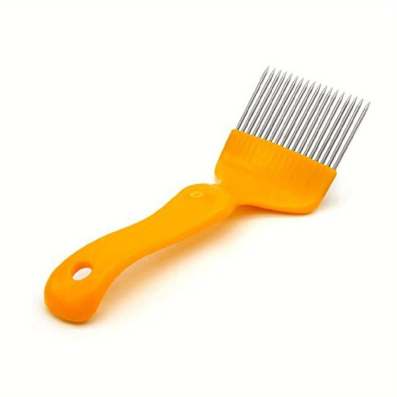 Beekeeping Uncapping Fork 18 Tines Stainless Steel Beekeeper Tool Yellow & Red