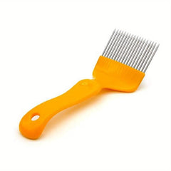 Beekeeping Uncapping Fork 18 Tines Stainless Steel Beekeeper Tool Yellow & Red