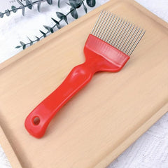 Beekeeping Uncapping Fork 18 Tines Stainless Steel Beekeeper Tool Yellow & Red