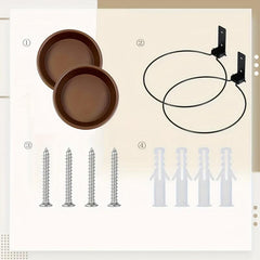 Thickened Hanging Bird Feeding Tray Set for Bird Feeder/Bath Bowl Installation
