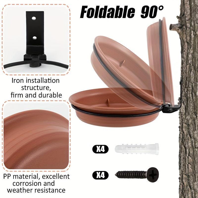 Thickened Hanging Bird Feeding Tray Set for Bird Feeder/Bath Bowl Installation