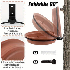 Thickened Hanging Bird Feeding Tray Set for Bird Feeder/Bath Bowl Installation