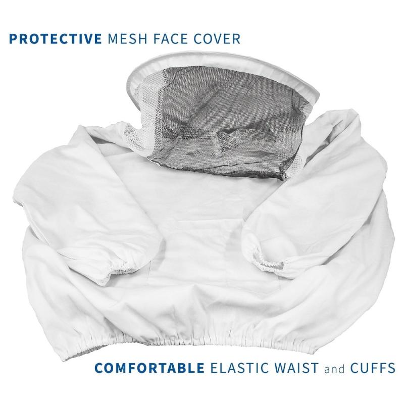 Professional Large Beekeeping Suit Half Body Bee Proof Suit
