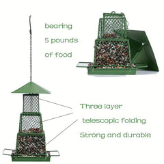 Retractable Bird Feeder for Garden Bird Watching