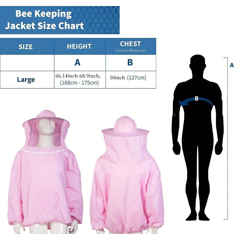 Professional Bee Suit Jacket for Men Women Beekeepers Pink