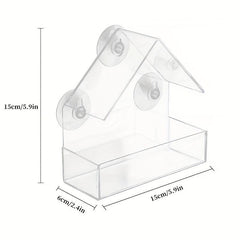 Acrylic Parrot Bird House Outdoor Feeder