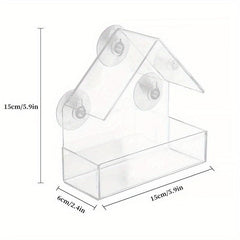 Acrylic Parrot Bird House Outdoor Feeder