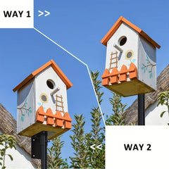 Adjustable Heavy Duty Bird Feeder Pole Mount Kit for Outdoors