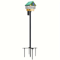 Adjustable Heavy Duty Bird Feeder Pole Mount Kit for Outdoors