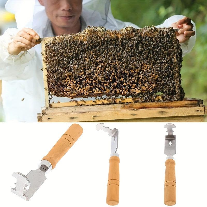 Portable Beehive Cleaner Wooden Handle Handheld Tool