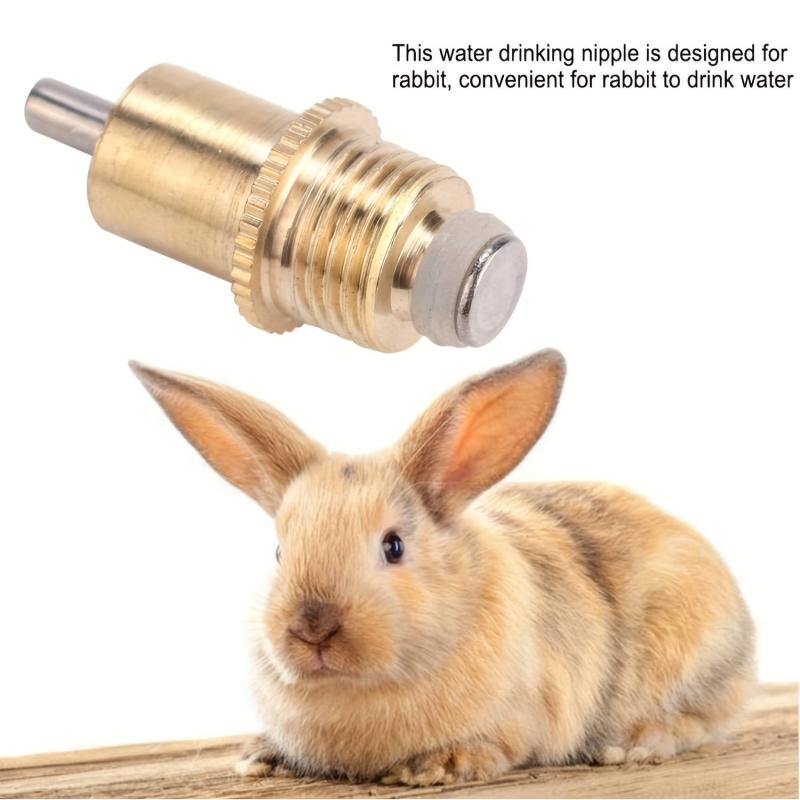 20pcs Stainless Steel Rabbit Water Feeder Automatic Rabbit Drinker Nipple