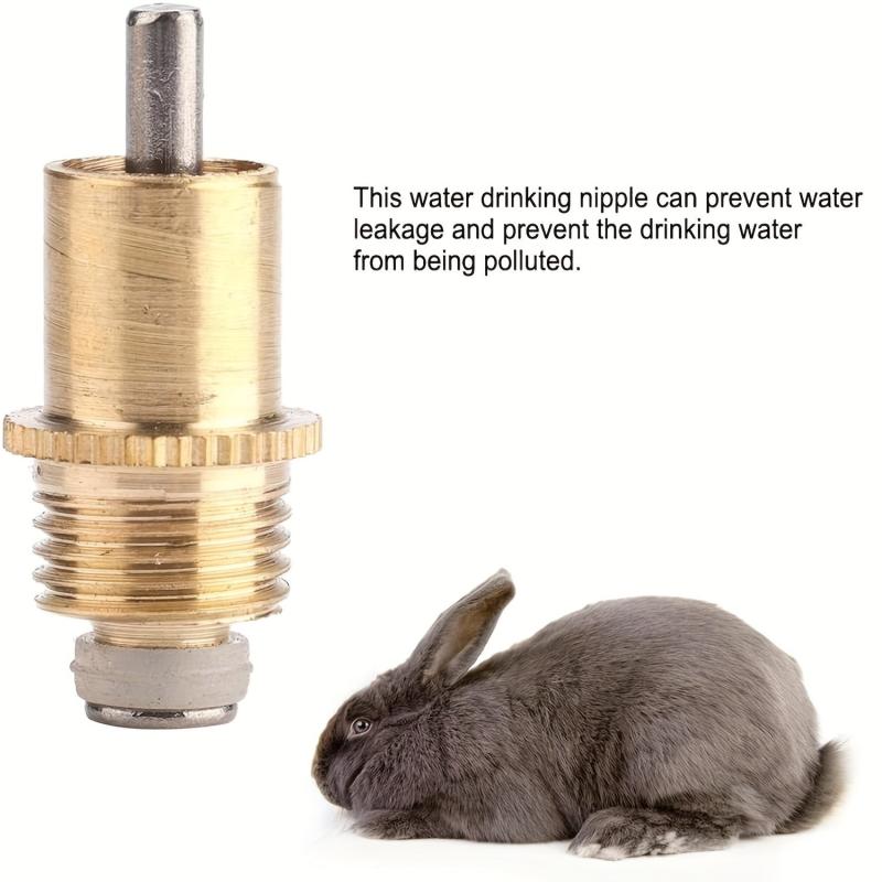 20pcs Stainless Steel Rabbit Water Feeder Automatic Rabbit Drinker Nipple