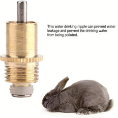 20pcs Stainless Steel Rabbit Water Feeder Automatic Rabbit Drinker Nipple