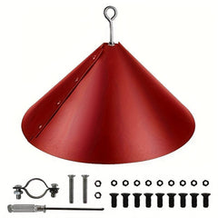 Wrap Around Rain Cover Squirrel Baffle Red
