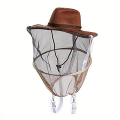 Cowboy Bee Veil Hat for Beekeeping with Visibility Veil