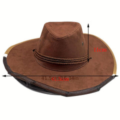Cowboy Bee Veil Hat for Beekeeping with Visibility Veil