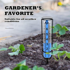 Adjustable Height Rain Gauge Anti freezing 17 Capacity For Outdoor