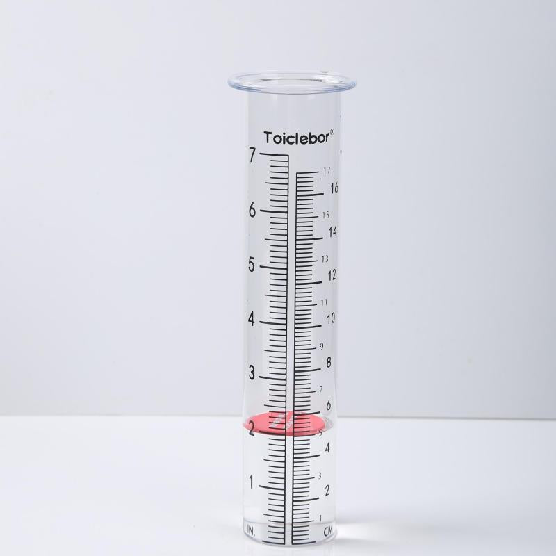 17 Capacity Rain Gauge Glass Tube Replacement Outdoor Lawn Garden Yard