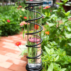 17 Capacity Rain Gauge Glass Tube Replacement Outdoor Lawn Garden Yard