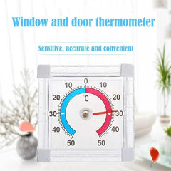 Temperature Thermometer Window Indoor Outdoor Graduated Disc Measurement