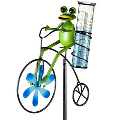 Glass Rain Gauge Outdoor 17 Capacity Upgrade with Stake