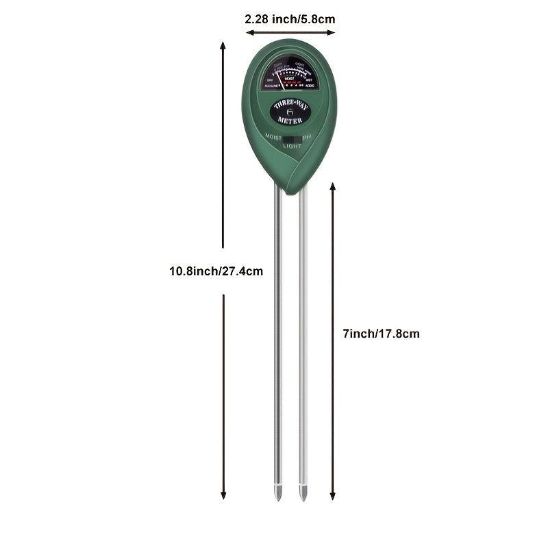3-in-1 Soil Meter for Healthy Plants: Moisture, Light & PH Tester