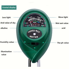 3-in-1 Soil Tester Moisture Meter PH Tester