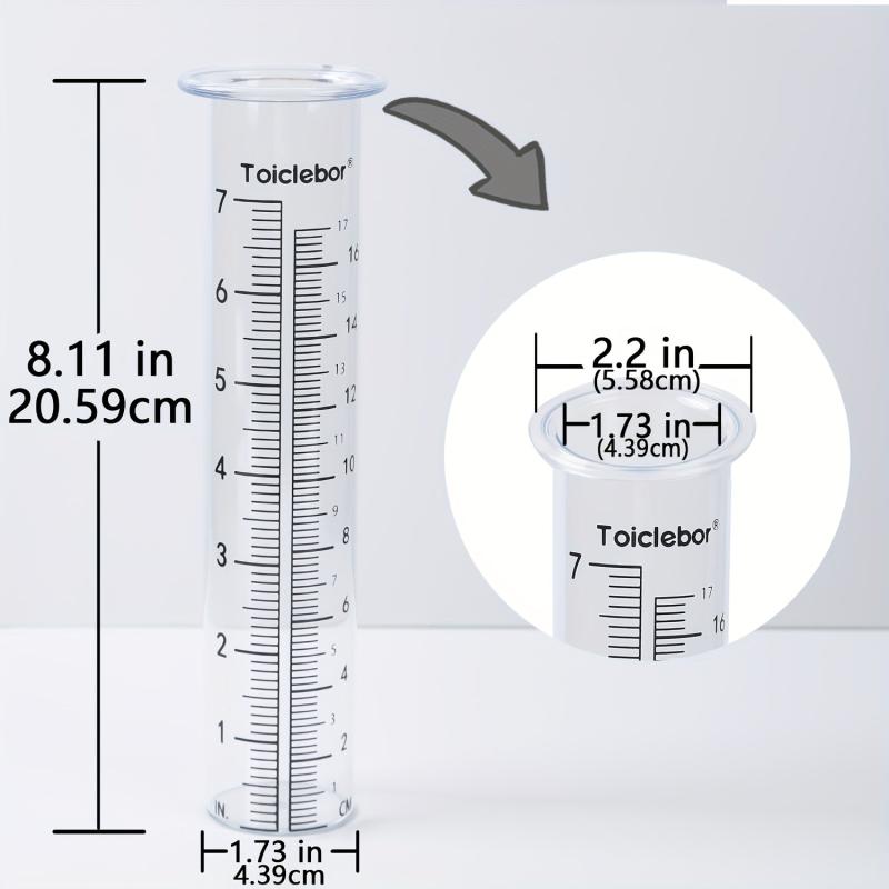 Rain Gauge Replacement Tube Plastic 17 Capacity