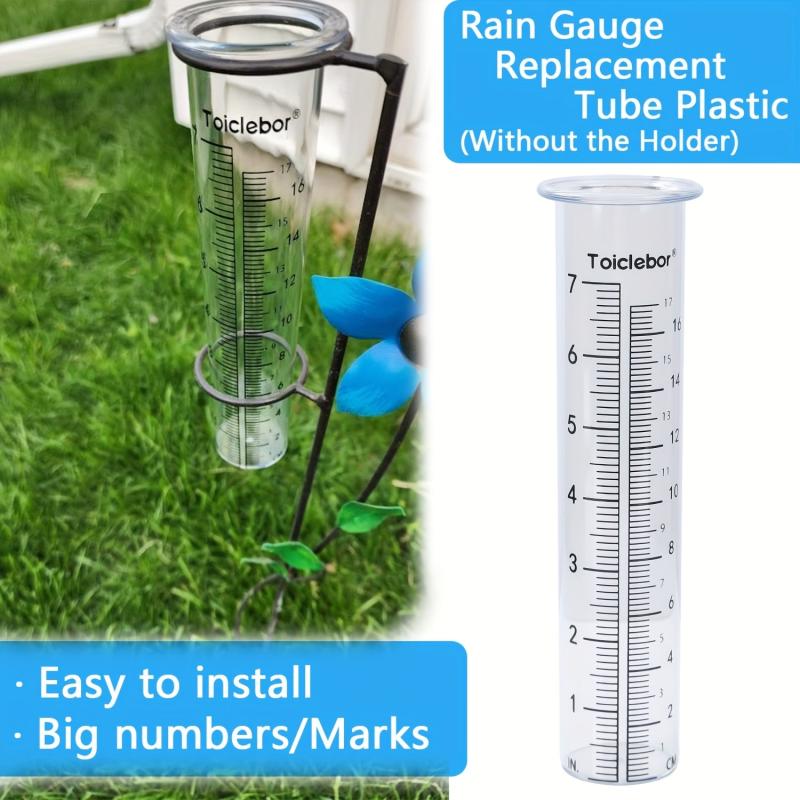 Rain Gauge Replacement Tube 17 Capacity with Red Float Marker