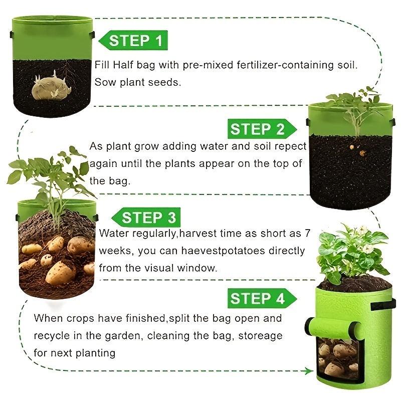 18x93x37.85 L Sweet Potato Planting Bags Garden Vegetable Grow
