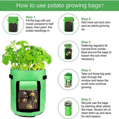 18x93x37.85 L Sweet Potato Planting Bags Garden Vegetable Grow