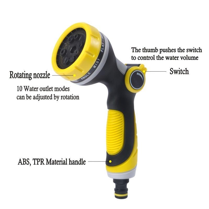 10 Function Garden Hose Nozzle for Watering Garden & Vegetables