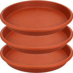 3pcs Terracotta Plant Saucers for Indoor & Outdoor Garden Plants