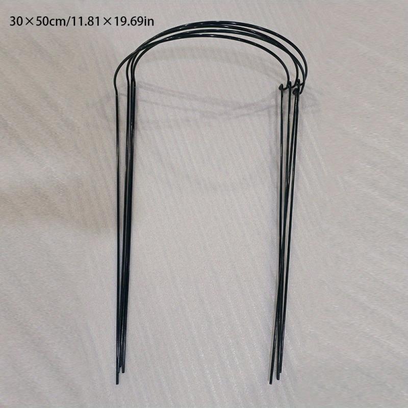 4pcs Metal Half Round Flower Support Stakes for Garden Plant