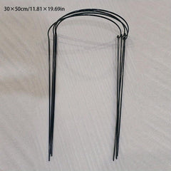 4pcs Metal Half Round Flower Support Stakes for Garden Plant